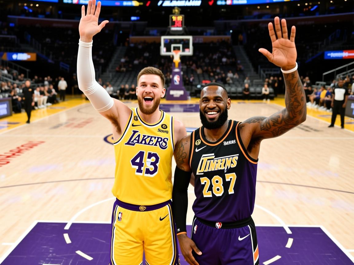 143-135！东契奇45分大三双，詹姆斯28+7+10，湖人擒爵士迎2连胜  第2张