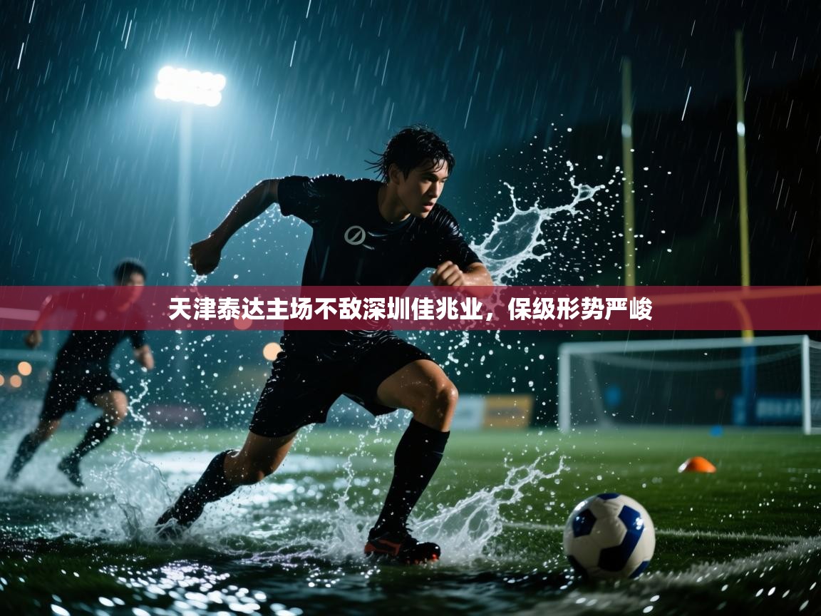 天津泰达主场不敌深圳佳兆业，保级形势严峻  第1张
